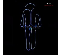dmx 512 programmable le stickman costume for team dance